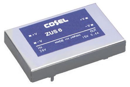 Cosel DC/DC-Wandler 6W 24 V Dc IN, 12V Dc OUT / 500mA 500V Ac Isoliert