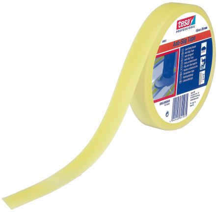 Tesa PVC Antirutschklebeband Gelb Typ Rutschhemmendes Band, Stärke 0.81mm, 25mm X 15m