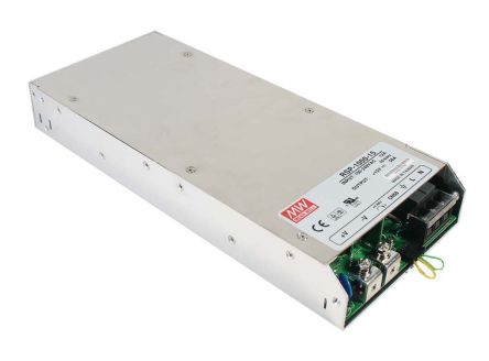 MEAN WELL Switching Power Supply, RSP-1000-27, 27V Dc, 37A, 999W, 1 Output, 127 → 370 V Dc, 90 → 264 V Ac