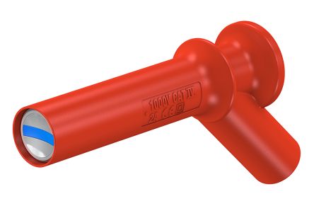 Staubli Adaptateur De Connecteur De Test Mâle Vers Femelle, Ø 4mm, Rouge