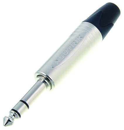 Neutrik Jack Connector 6.35 mm Cable Mount Stereo Plug, 3Pole