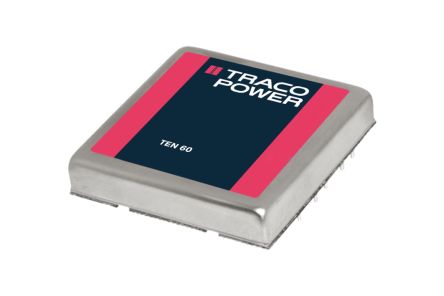 TRACOPOWER TEN 60 DC/DC-Wandler 60W 24 V Dc IN, 5V Dc OUT / 12A 1.6kV Dc Isoliert