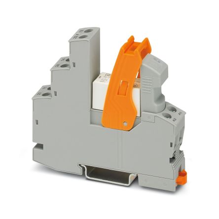 Phoenix Contact RIF-1-RSC-LV-24AC/2X21 Series Relay Module, DIN Rail Mount, 24V Coil, DPDT, 8A Load