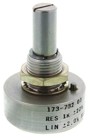 Vishay 157, Tafelmontage Dreh Potentiometer 1kΩ ±20% / 1W, Schaft-Ø 6,35 Mm