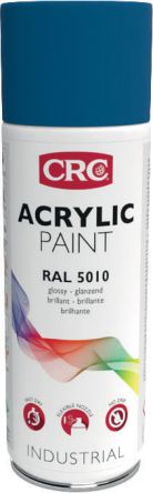 CRC ACRYLIC PAINT Sprühfarbe Blau Glänzend, 400ml, RAL 5010
