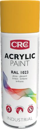 CRC ACRYLIC PAINT Sprühfarbe Gelb Glänzend, 400ml, RAL 1023