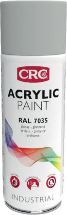 CRC ACRYLIC PAINT Sprühfarbe Grau Glänzend, 400ml, RAL 7035