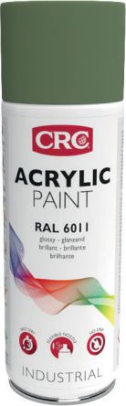 CRC ACRYLIC PAINT Sprühfarbe Grün Glänzend, 400ml, RAL 6011