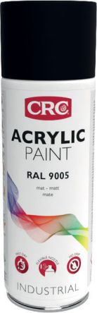 CRC ACRYLIC PAINT Sprühfarbe Schwarz Matt, 400ml, RAL 9005