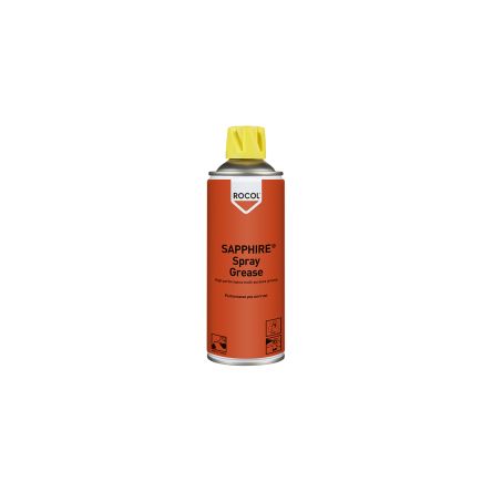 Rocol Sapphire® Spray Grease Lithium-Komplex, Synthetik Fett Beige -50°C Bis +200°C, Spray 400 Ml