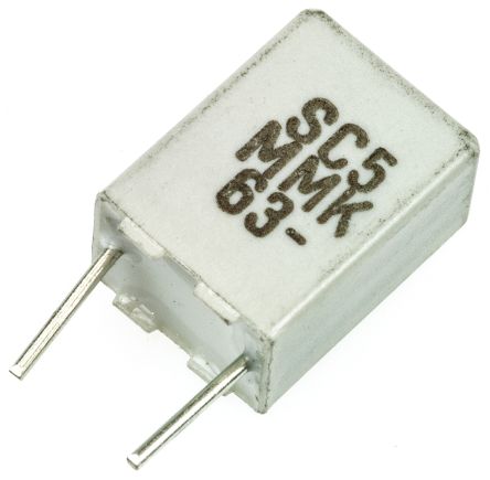 KEMET Condensador De Película, 1μF, ±10%, 40 V Ac, 63 V Dc, Montaje En Orificio Pasante
