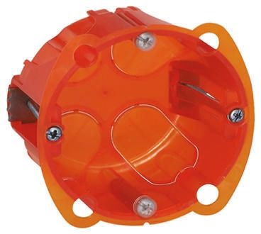 Legrand Batibox Kabeleinführung, 1-fach, Kunststoff, 67mm, 50mm, 67mm, Orange