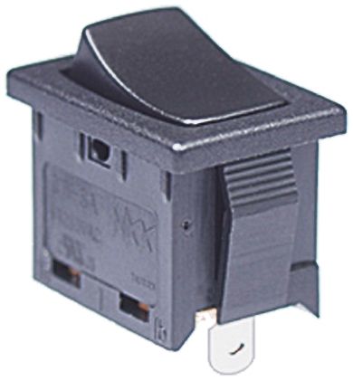 NKK Switches Tafelmontage Wippschalter, 1-poliger Wechsler Rastend, 6 A 12.9mm X 19.2mm