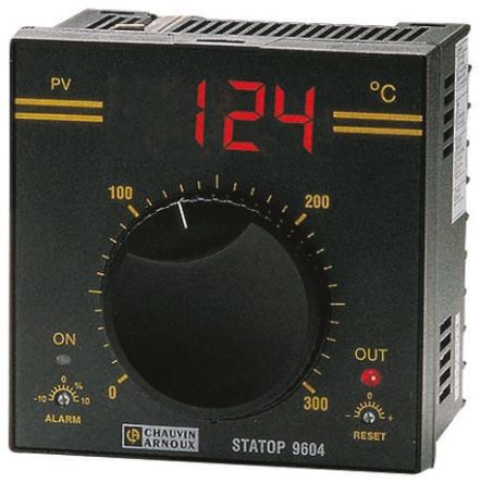 Pyro Controle STATOP Panel Mount On/Off Temperature Controller, 96 X 96mm 1 Input, 1 Output Relay, 90 → 260 V Ac
