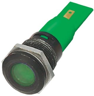 RS PRO Voyant LED Lumineux Vert, Dia. 16mm
