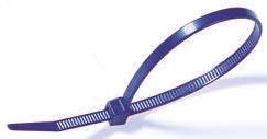 HellermannTyton Cable Tie, Inside Serrated, 210mm X 4.7 Mm, Blue Nylon, Pk-100