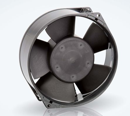 Ebm-papst Ventilador Axial 7200 N De 150 X 55mm, 24 V Dc, 12W, 3050rpm, Caudal 360m³/h, 53dB, IP20