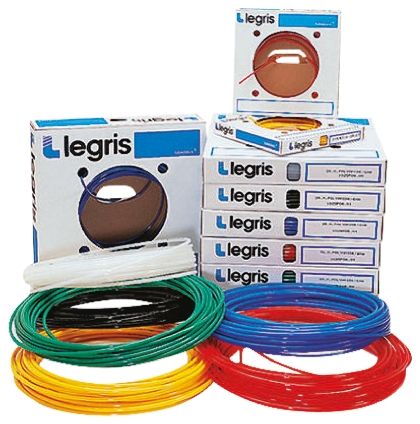 Legris 1025P Druckluftrohr Nylon Gelb, Innen-Ø 8mm / Außen 10mm X 25m Bis 18bar