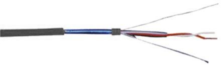 CAE Groupe Telefonkabel Schwer Entflammbar 1/0,81 Mm 2-adrig PVC 100m Aluminium/PET-Band