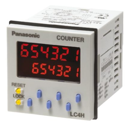 6 Digits Counter Backlit Red LCD
