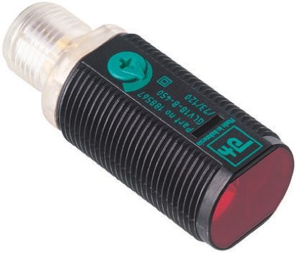 Pepperl + Fuchs GLV18 Zylindrisch Optischer Sensor, Reflektierend, Bereich 6,5 M, NPN Ausgang, Anschlusskabel
