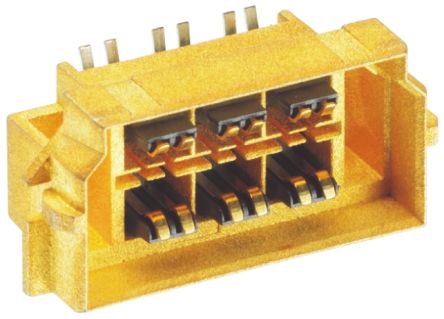 Molex Plateau HS Mezz Series Straight Surface Mount PCB Header, 45 Contact(s), 1.2mm Pitch, 2 Row(s), Shrouded