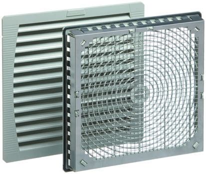 Pfannenberg PF 65.000 Series Filter Fan, 115 V Ac, AC Operation, 480m³/h Filtered, 831m³/h Unimpeded, IP54, 320 X 320mm