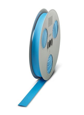 Phoenix Contact Halogen Free Heat Shrink Cable Sleeve, Blue 12.7 → 25.4mm Sleeve Dia. x 80m Length 2:1 Ratio,