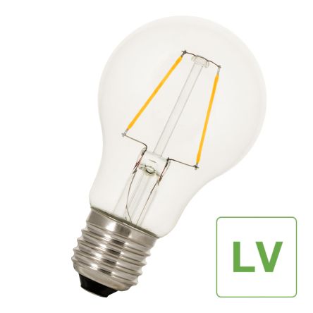 Bailey Electric & Electronics bv Low Voltage LED Bulb E27 LED Bulbs 1 W(14W), 2700K, Warm White, Pear shape