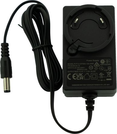 RS PRO 30W Plug-In AC/DC Adapter 12V dc Output, 2A Output