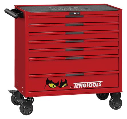 Teng Tools 7 Drawer Steel Wheeled Roller Cabinet