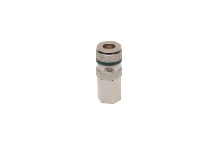 RS PRO Brass, Steel Female Pneumatic Quick Connect Coupling, 1/2 in BSP Female Threaded