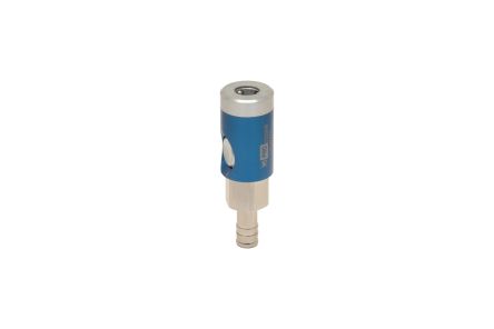 RS PRO Aluminium, Brass, Steel Female Pneumatic Quick Connect Coupling, 10mm Hose Barb