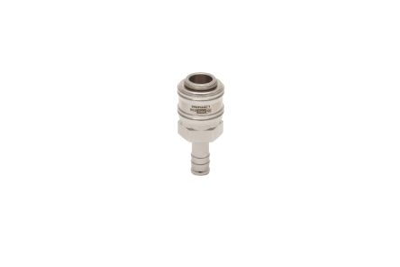 RS PRO Brass Female Pneumatic Quick Connect Coupling, 9mm Hose Barb