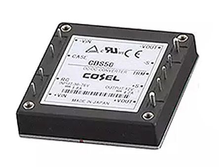 Cosel DC-DC Converter, 24V Dc/ 2.1A Output, 18 → 36 V Dc Input, 50.4W, Through Hole, +100°C Max Temp -40°C Min
