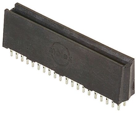 Molex Serie BUS BAR SOCKET EXTREME POWER-EDGE Kantensteckverbinder, 2.5mm, 4-polig, 2-reihig, Gerade, Buchse,