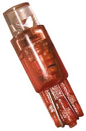 JKL Components LED Signalleuchte Rot, 12V Dc, Ø 4.5mm X 20.3mm, Keilsockel