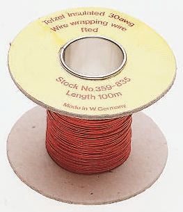 RS PRO Hook Up Wire, Vert, 28 AWG, 100m, 300 V