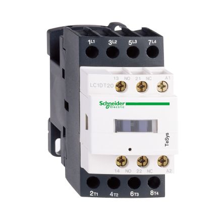 Schneider Electric TeSys D LC1D Leistungsschütz / 24 Vdc Spule, 4 -polig 2 Schließer + 2 Öffner, 690 Vac / 32 A