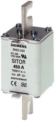 Siemens NH-Sicherung C00, 1kV / 350A, AR IEC 60269-4-1, Lochabstand 110mm