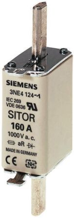 Siemens Fusible De Cuchillas Centradas 3NE, NH0, GR, 1000V Ac, 50A, DIN 43620, IEC 60269-2-1, VDE 0636