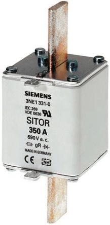 Siemens 3NE Sicherungseinsatz NH2, 690V Ac / 350A, GR - GS DIN 43620, IEC 60269-2-1, VDE 0636