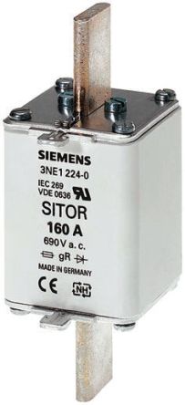 Siemens 3NE1 Sicherungseinsatz NH00, 690V Ac / 100A, GS DIN 43620, IEC 60269-2-1, VDE 0636