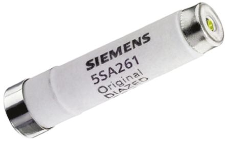 Siemens Fusible Diazed, 5SA261, 16A, DII, Rosca E16, GG 500V Ac