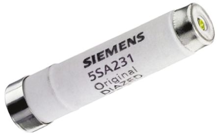 Siemens Fusible De Type DIAZED, 6A, Taille DII, GG, 500V C.a.