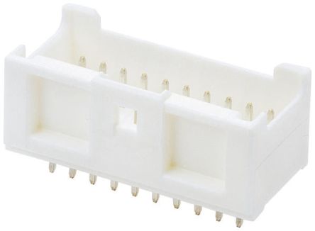 Molex Conector Macho Para PCB Serie MicroClasp De 20 Vías, 2 Filas, Paso 2.0mm, Para Soldar, Montaje En Orificio Pasante
