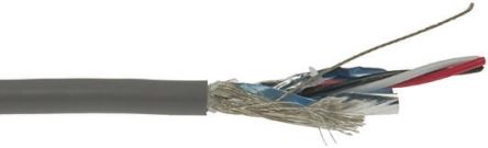 Alpha Wire Xtra-Guard Flex Steuerleitung 0,38 Mm Ø 5.51mm Kupfer Verzinnt Schirmung PVC Isoliert Grau