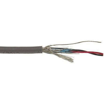 Alpha Wire Xtra-Guard Flex Steuerleitung 0,2 Mm Ø 4.88mm Kupfer Verzinnt Schirmung PVC Isoliert Grau