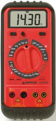 Amprobe Tester LCR Portatile LCR55A, 2000μF Max, 20 MΩ Max, 200H Max, Cert. ISO