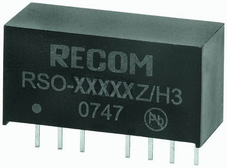 Recom RSO DC/DC-Wandler 1W 48 V Dc IN, 15V Dc OUT / 67mA 3kV Dc Isoliert